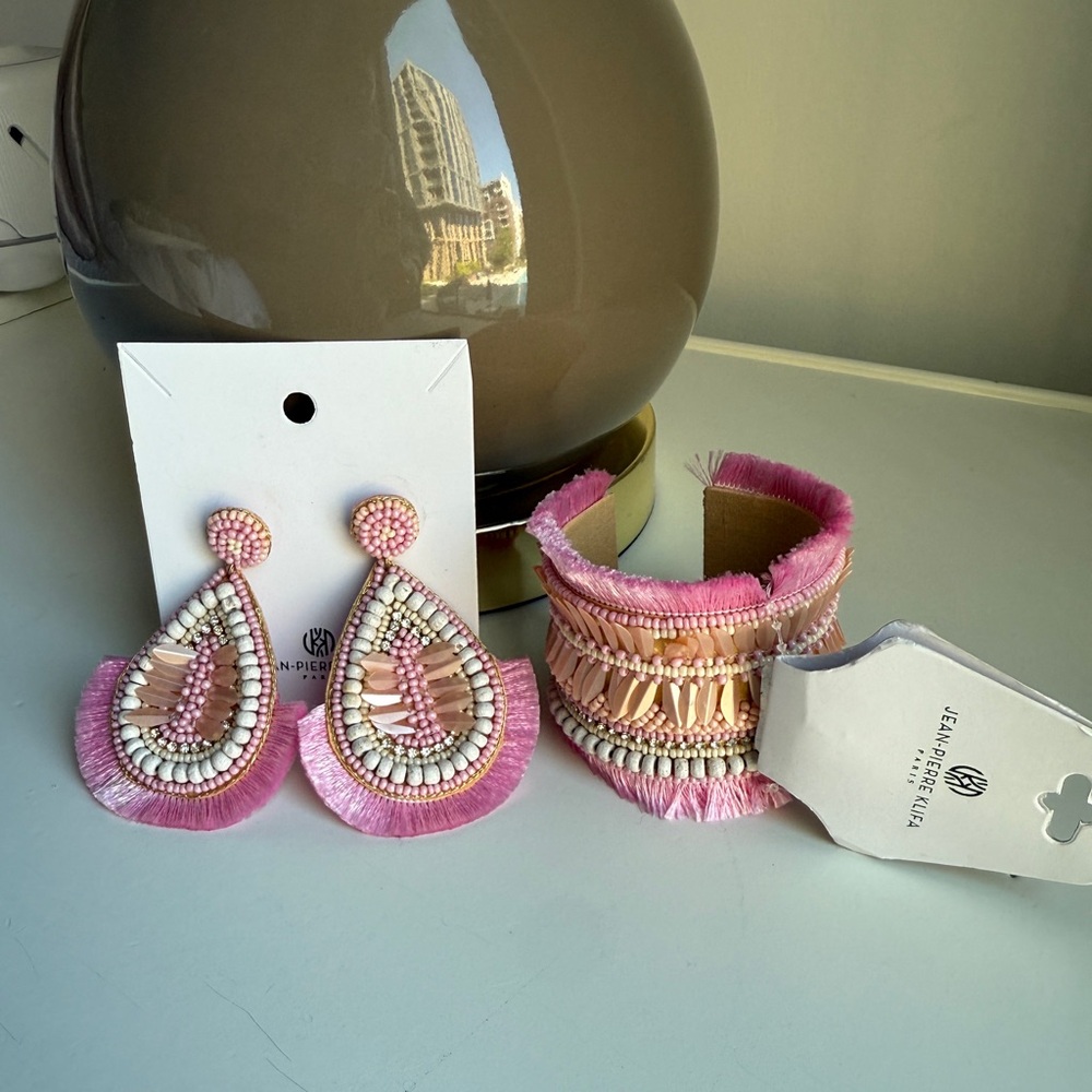 Jean-Pierre Klifa Paris earring & cuff set - NWT!